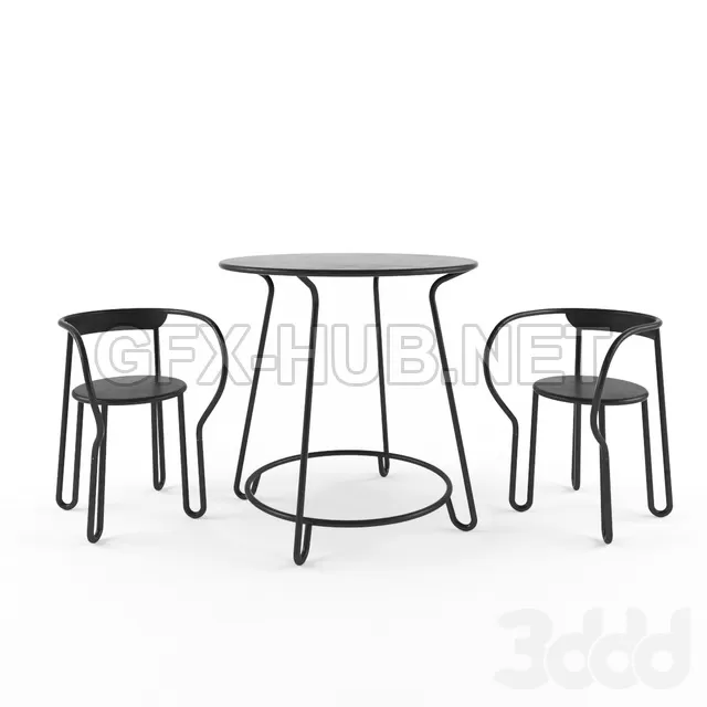 Huggy Aluminum armchair Maiori – 216603