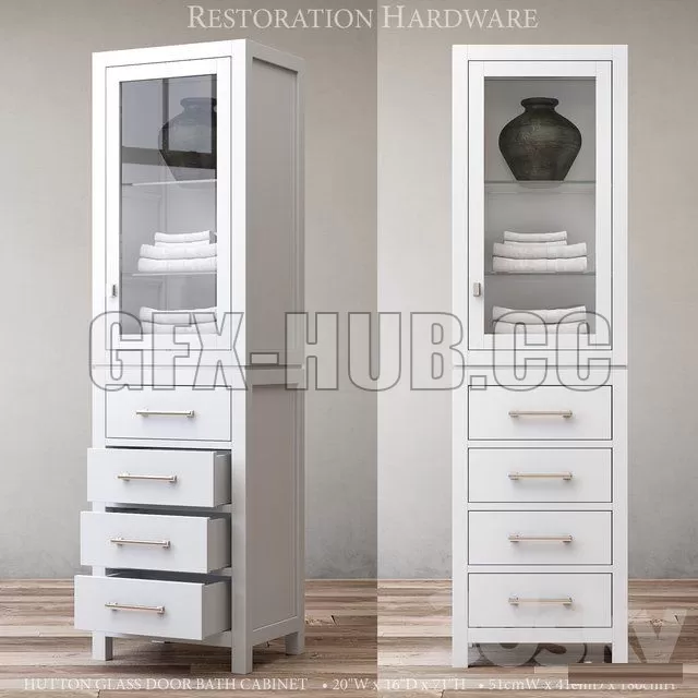 HUTTON GLASS DOOR BATH CABINET – 216643 HUTTON GLASS DOOR BATH CABINET – 216643