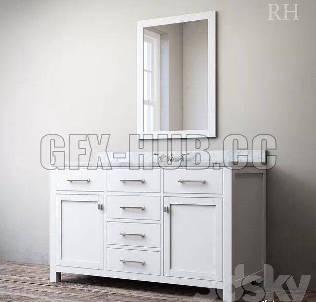 Hutton single extra-Wide vanity – 216647