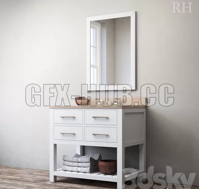 Hutton single washstand – 216657