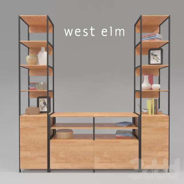 Industrial Modular Media Set with Closed Storage – 217153