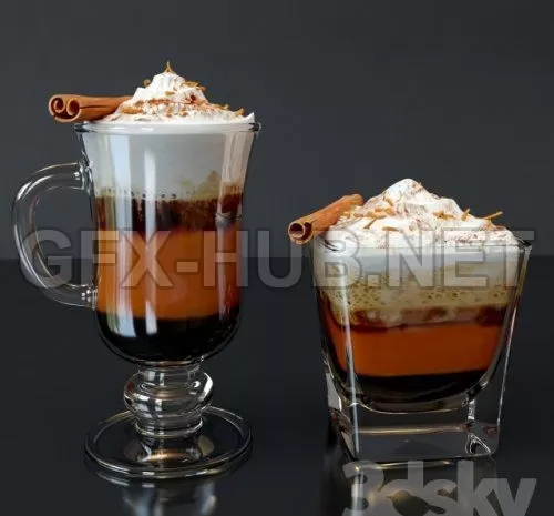 Irish Coffee 3D Model – 217303