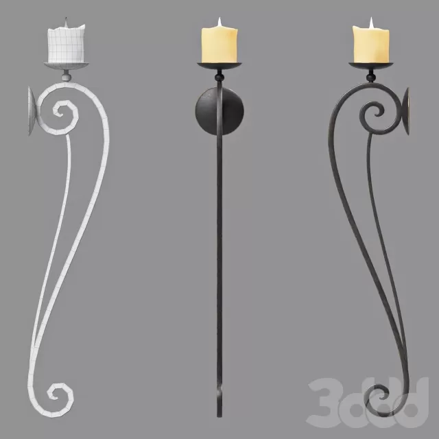 Iron candlestick – 217307