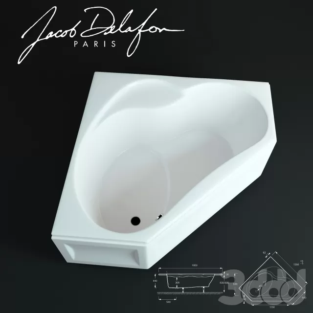 Jacob Delafon Buthtab BAIN-DOUCHE ULTIMATE – 217385