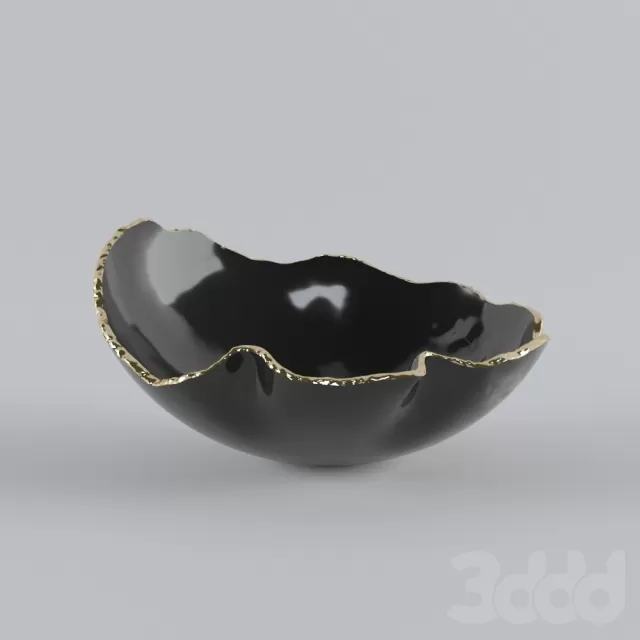 KATHARINE POOLEY ORGANIC BLACK BOWL – 217707