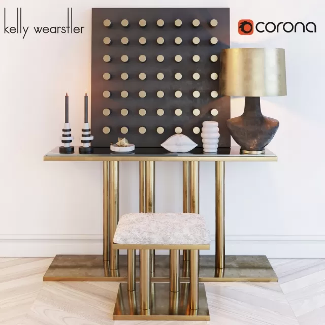 Kelly Wearstler декоративный набор консоль пуф – 217729