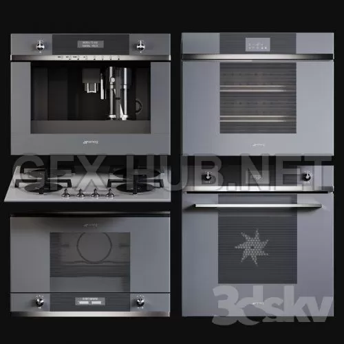 Kitchen Appliances Smeg Linea 3d model – 217871