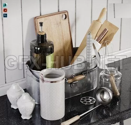 Kitchenware Set 3d Models – 217995