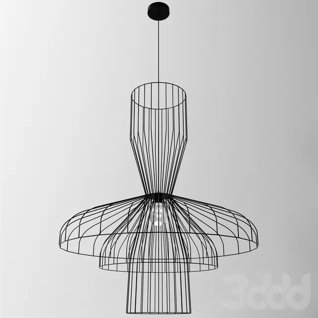Lamp Parachute Composizione 2 – Nero – 218493