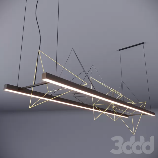 Lamp with wire pyramids – 218503