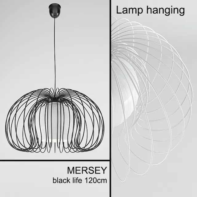 Lampa wiszaca MERSEY black – 218529