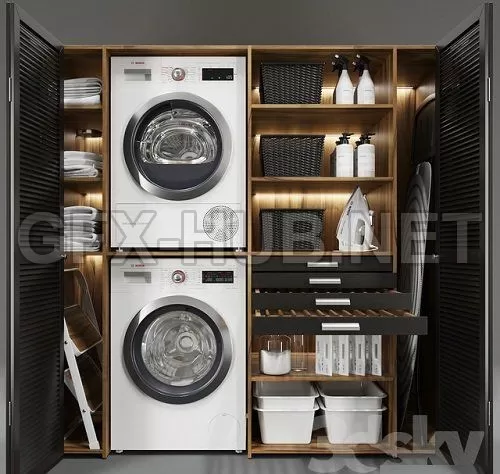 Laundry Decor 2 v2 3d model – 218639