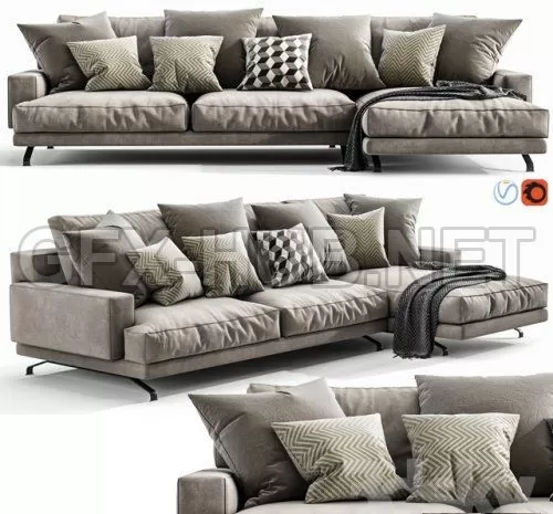 Lemamobili Mustique Chaise Lounge 3d model – 218803