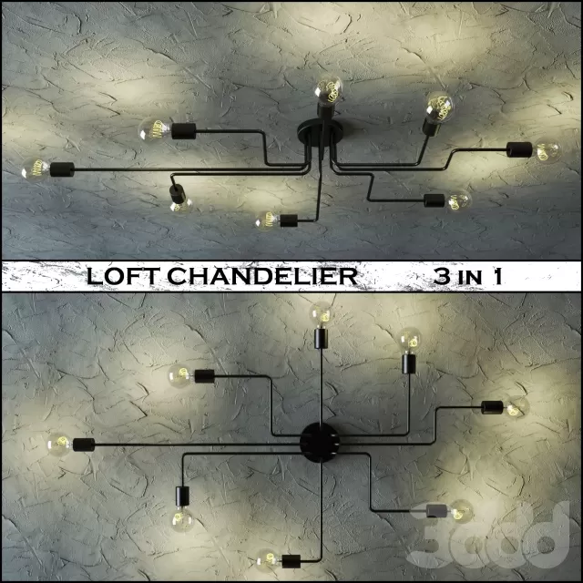 LOFT CHANDELIER 3 in 1 – 219079