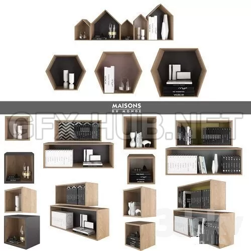 Maisons du Monde set 14 3D Model – 219609