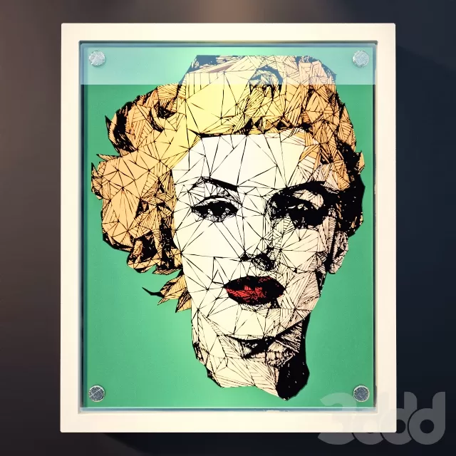 Marilyn Monroe perforated portrait – 219703