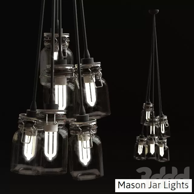 Mason Jar Light Fixture – 219813 Mason Jar Light Fixture – 219813