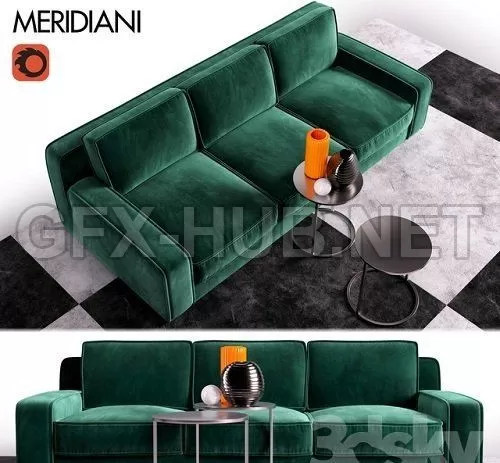 Meridiani Hector Sofa 3d Model – 219951