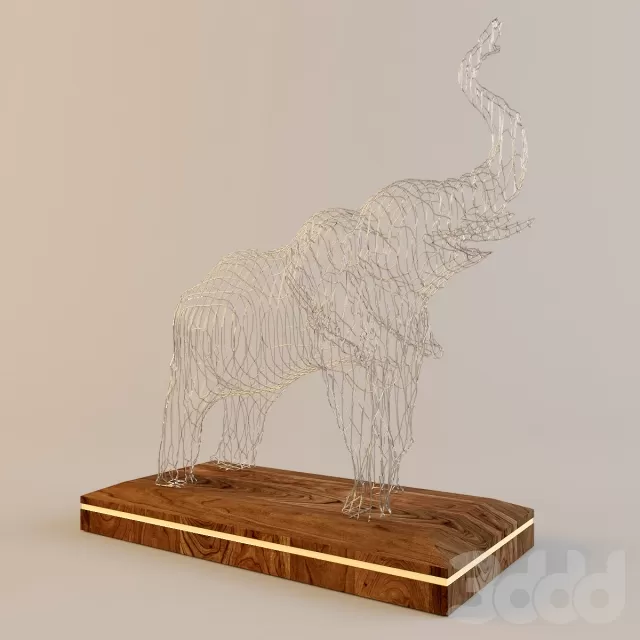 Metal elephant – 219989