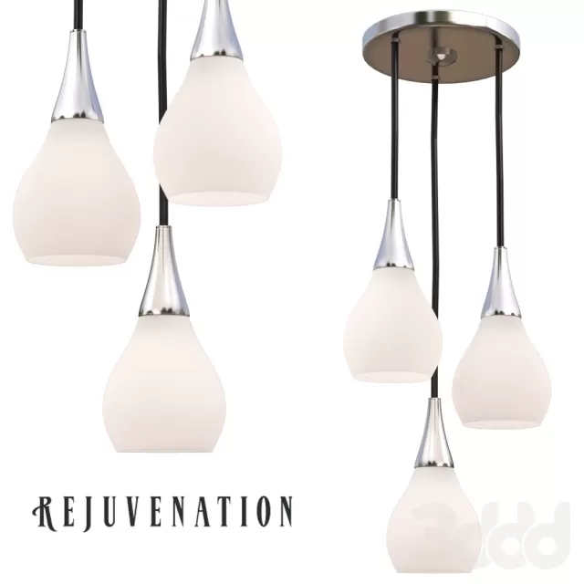 Mid-Century Modern Three-Light Shower – 220083 Mid-Century Modern Three-Light Shower – 220083