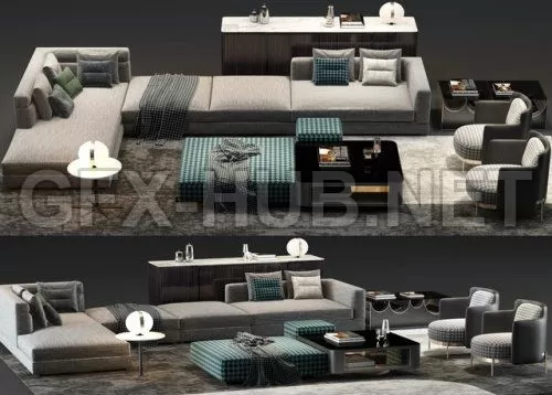 Minotti 02 3d model – 220183