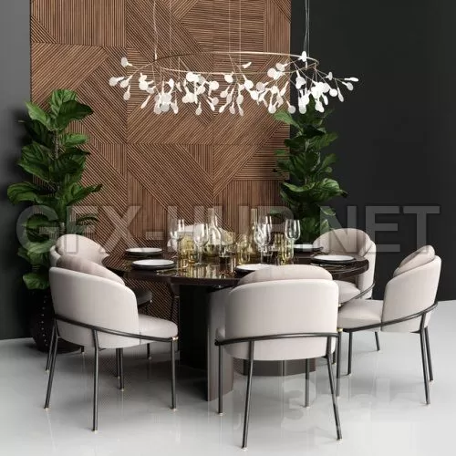 Minotti set 2 3D Model – 220307