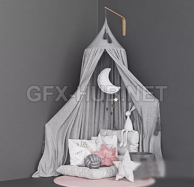 Moon canopy set (Max 2014 VrayCorona) 3d model – 220819