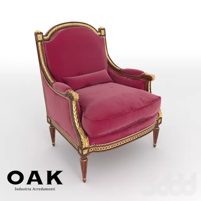 OAK Upholstered Armchair – mg3141 – 221377