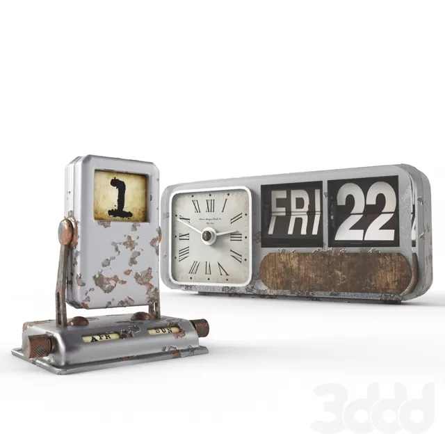 Old Calendars with Clock – 221517 Old Calendars with Clock – 221517