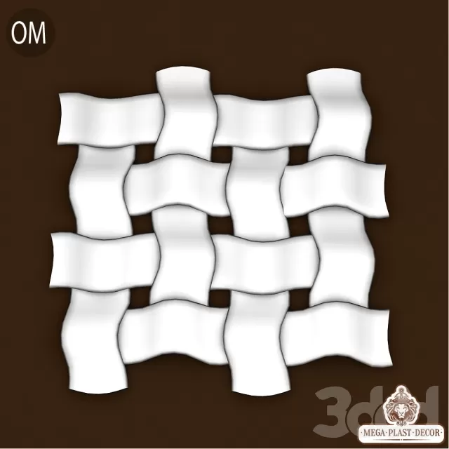 Om. Mega plast decor 3Д панель – 221717