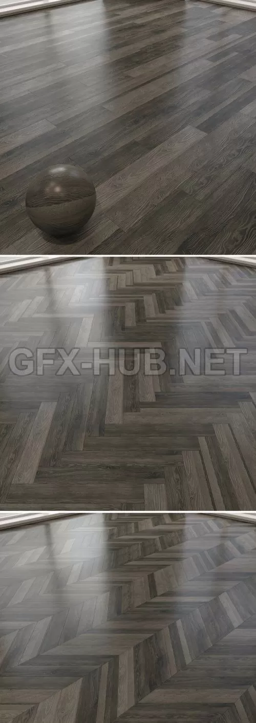 Parquet board FINEX Wave 3d model – 222141