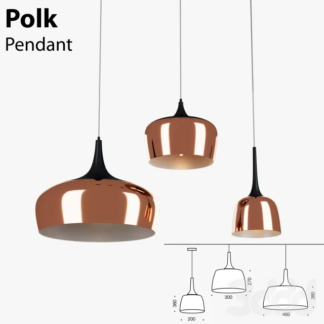 Polk Pendant Light Copper – 222879 Polk Pendant Light Copper – 222879