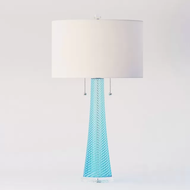 Possini Euro Miriam Blue Glass Table Lamp – 223039