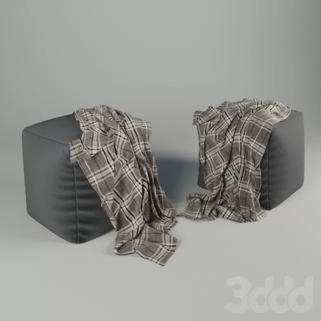 pouf with blanket – 223143