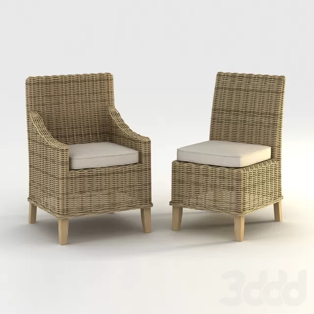 PVC Wicker Outside Chair – 223349