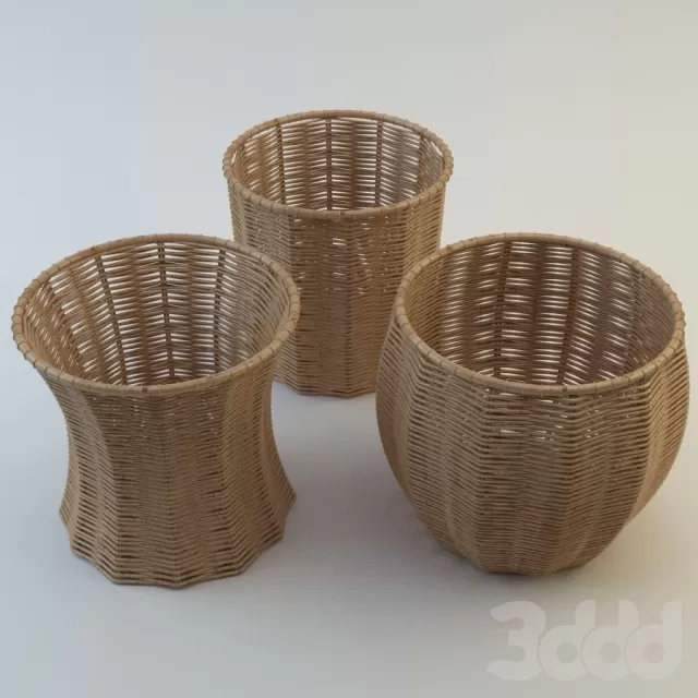 Rattan baskets – 223507