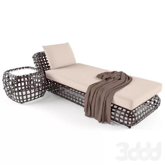 rattan bed – 223509