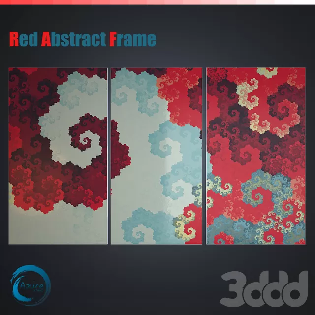 Red Abstract Frame – 223561