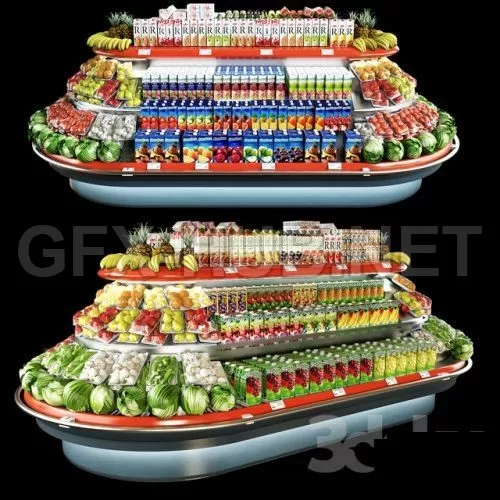 Refrigerating hill Bonnetneve Amphi Loggia long 3d model – 223601