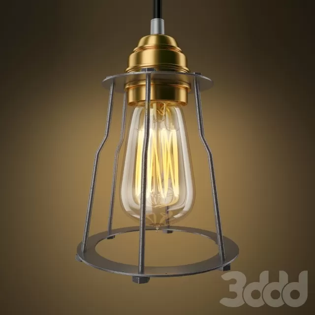 Restoration hardware Industrial Cage Filament Pendant – 223719