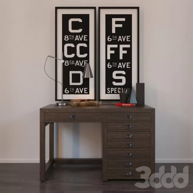 Restoration Hardware PRINTMAKER’S DESK – 223747