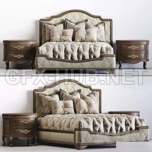 RIVOLI PANEL BED 3d model – 223995