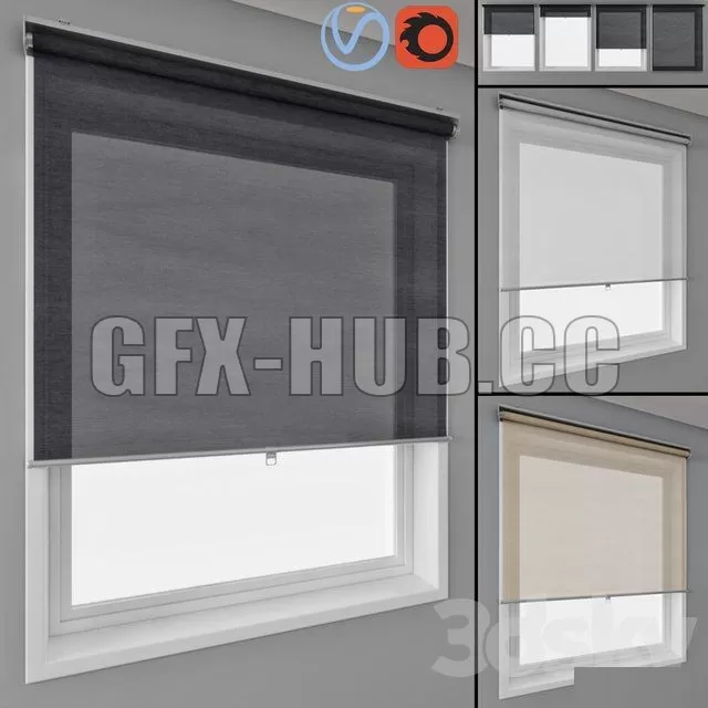 Roller blinds IKEA and window – 224115