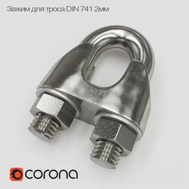 Rope clip DIN 741 – 224183