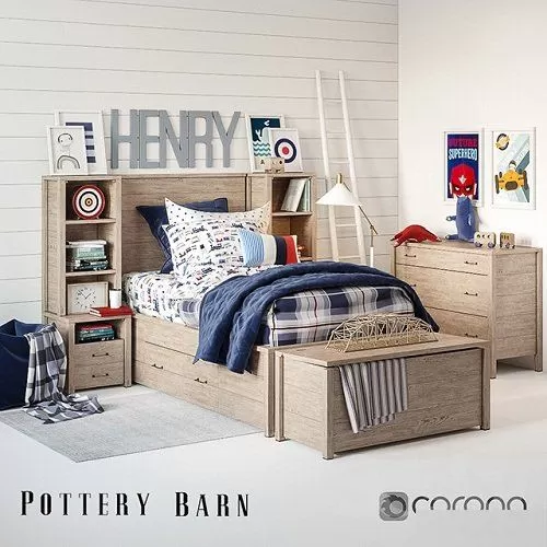 Set for children 39 Plaid bedroom – 224763