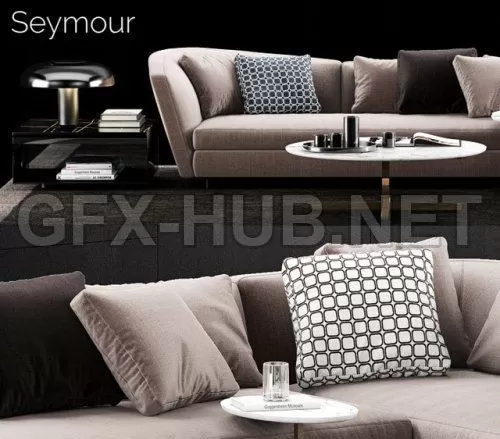 Seymour Corner Sofa by Minotti 3d MODEL – 224923
