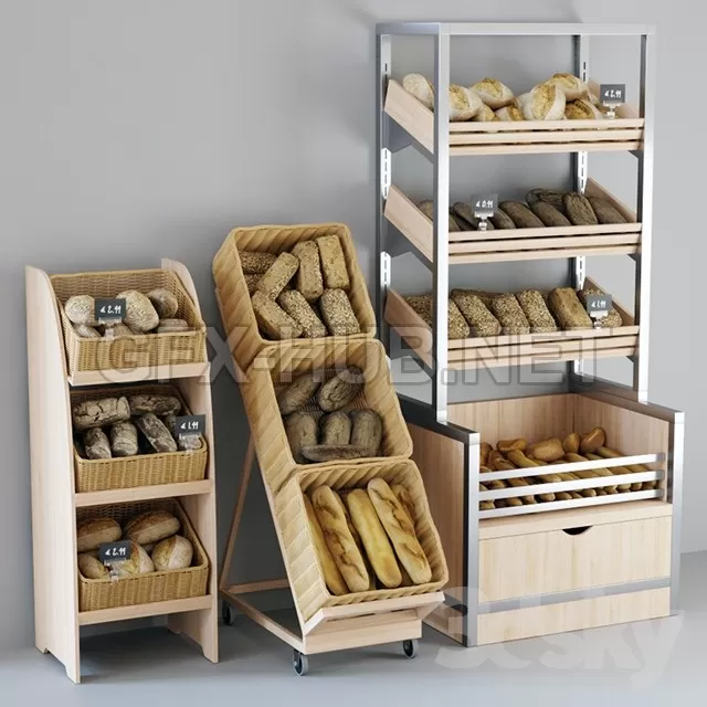 Shelvings with bread – 225007