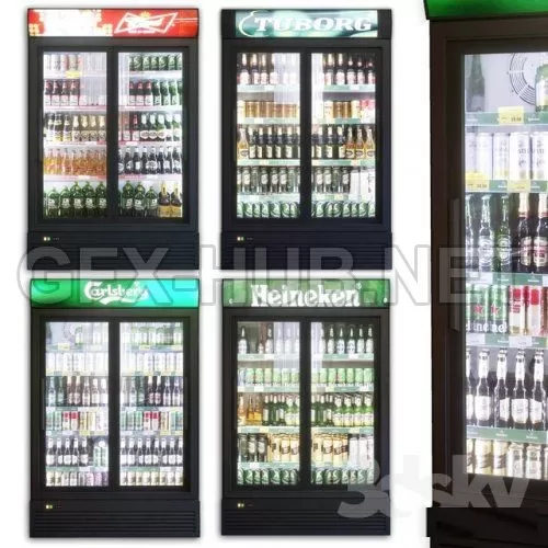 Showcase 003. Refrigerator 3d model – 225051