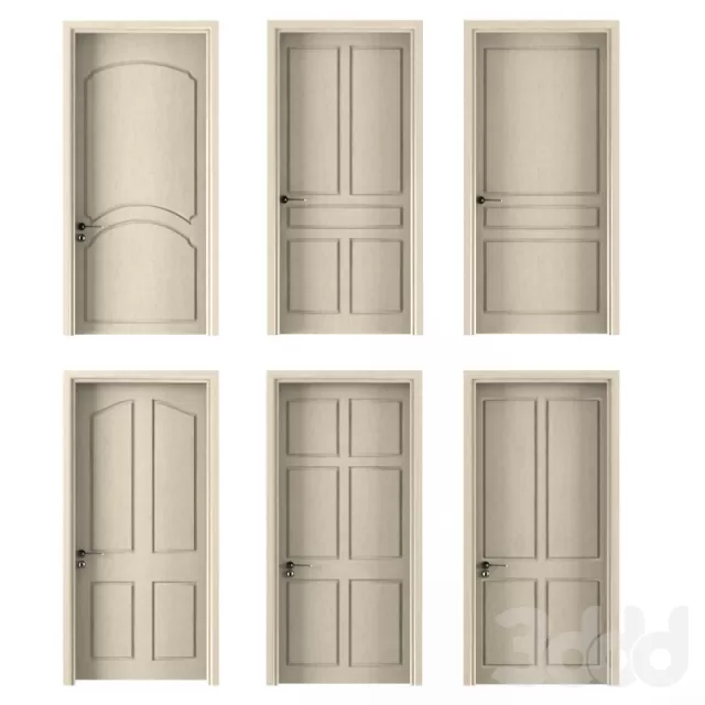 six interior doors beige color – 225279 six interior doors beige color – 225279