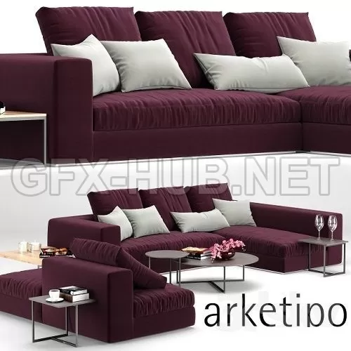 Sofa MareaArketipo (composition O) – 225677 Sofa MareaArketipo (composition O) – 225677